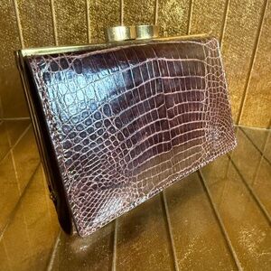 VTG circa 1970s crocodile skin wallet, Singapore